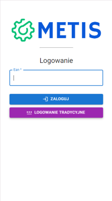 MES logowanie do aplikacji Metis-2